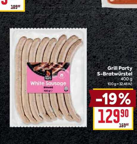Grill Party S-Bratwürstel 400 g 