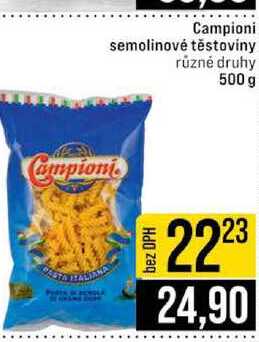 Campioni semolinové těstoviny různé druhy 500 g 