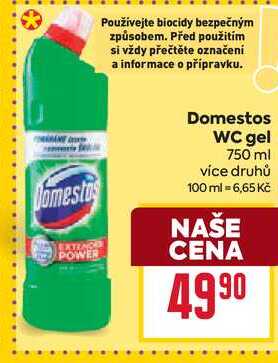 Domestos WC gel 750 ml