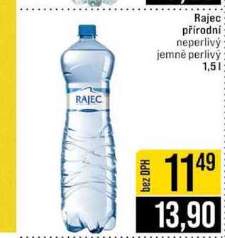 Rajec přírodní neperlivý jemně perlivý 1,5l