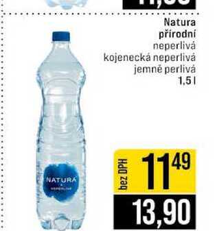 Natura přírodní neperlivá kojenecká neperlivá jemné perlivá 1,5l