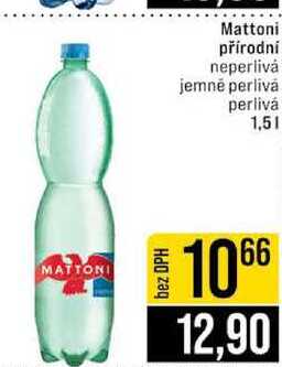 Mattoni přírodní neperlivá jemné perlivá perlivá 1,5l