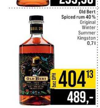 Old Bert Spiced rum 40% Original Winter Summer Kingston 0,7l