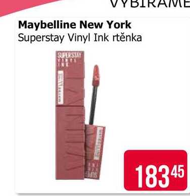 Maybelline New York Superstay Vinyl Ink rtěnka 