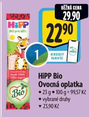 HiPP Bio Ovocná oplatka, 23 g 