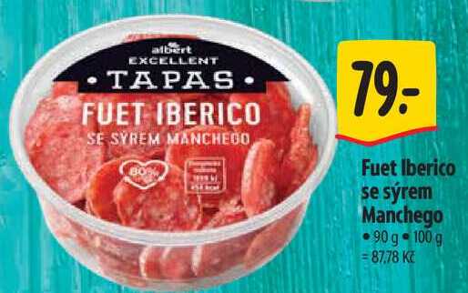 Fuet Iberico se sýrem Manchego, 90 g