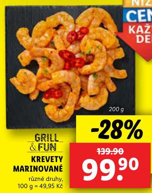 Krevety marinované, 200 g