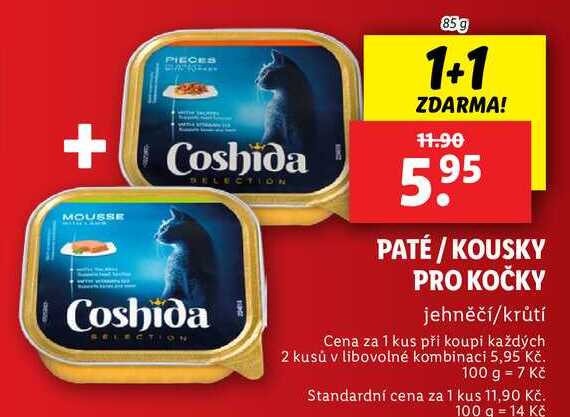 PATÉ/KOUSKY PRO KOČKY, 85 g