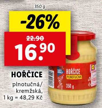 HOŘČICE, 350 g
