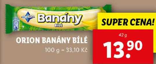 ORION BANÁNY BÍLÉ, 42 g