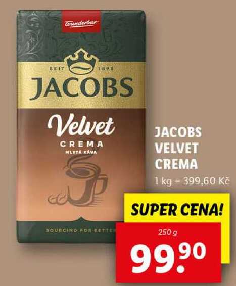 JACOBS VELVET CREMA, 250 g