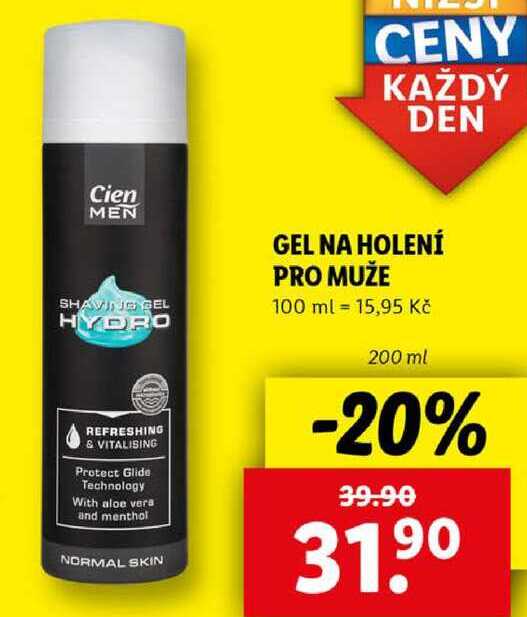 GEL NA HOLENÍ PRO MUŽE, 200 ml