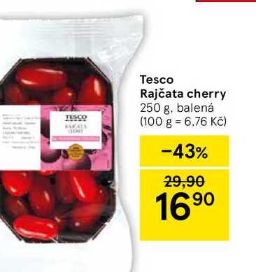 Tesco Rajčata cherry, 250 g, balená