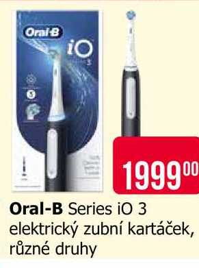 Oral-B Series iO 3 elektrický zubní kartáček, různé druhy 