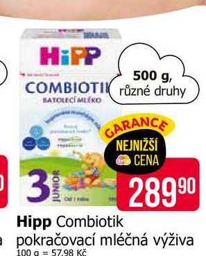 Hipp Combiotik pokračovací mléčná výživa 500g