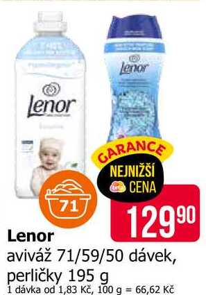 Lenor perličky 195 g 