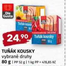 Die Gusta Tuňák kousky 80 g