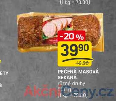 PEČENÁ MASOVÁ SEKANÁ různé druhy 500 g