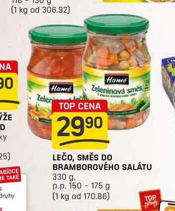 LEČO, SMĚS DO BRAMBOROVÉHO SALÁTU 330 g. p.p. 150 - 175 g 