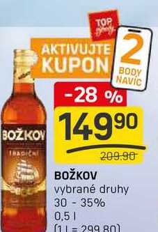 BOŽKOV vybrané druhy 30-35% 0,5l