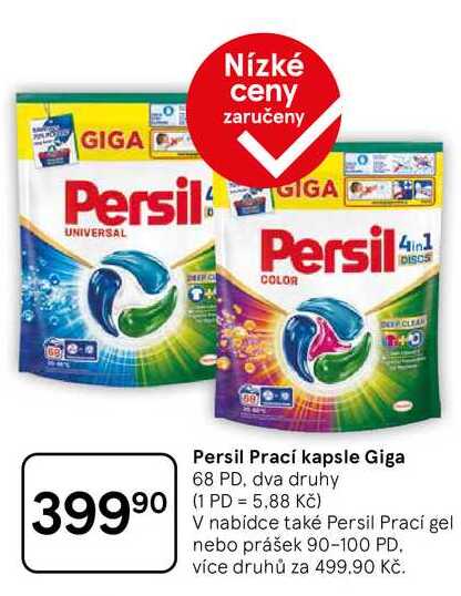 Persil Prací gel nebo prášek, 90-100 PD 