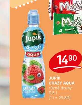 JUPÍK CRAZY AQUA různé druhy 0,5l