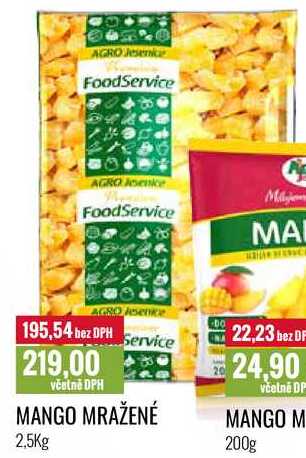 MANGO MRAŽENÉ 2,5Kg 