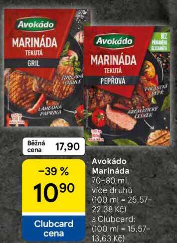 Avokádo Marináda, 70-80 ml