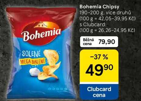 Bohemia Chipsy, 190-200 g 