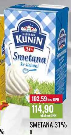 SMETANA 31% 1l