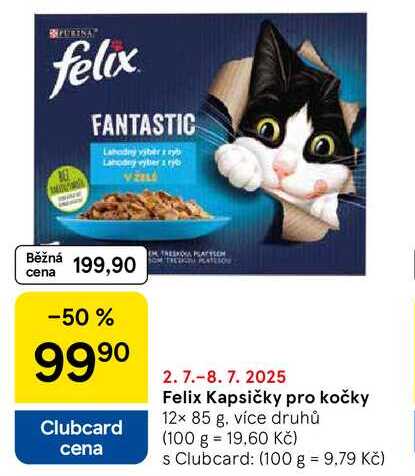 Felix Kapsičky pro kočky, 12× 85 g, více druhů  