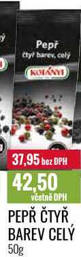 PEPŘ ČTYŘ BAREV CELÝ 50g 