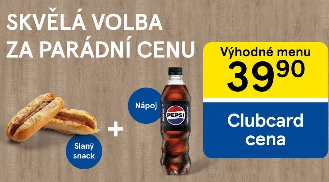 Slaný snack + Nápoj 