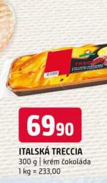 Italská treccia 300 g krém čokoláda 