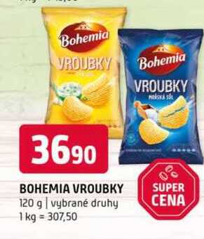 Bohemia Vroubky 120g, vybrané druhy