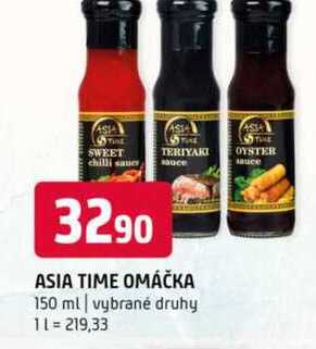 Asia time omáčka 150 ml vybrané druhy 