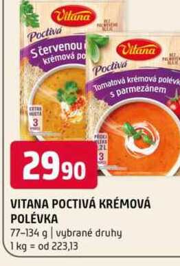 Vitana poctivá krémové polévka 77-134 g vybrané druhy 