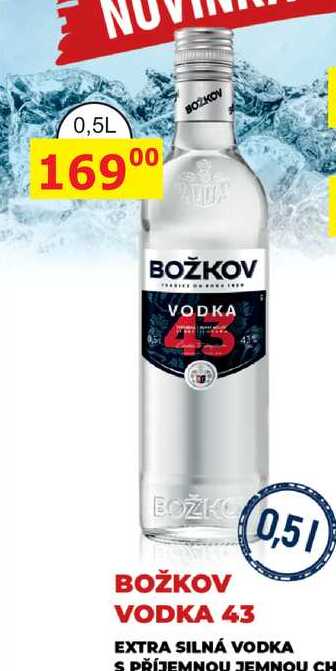 BOŽKOV VODKA 43 0,5l