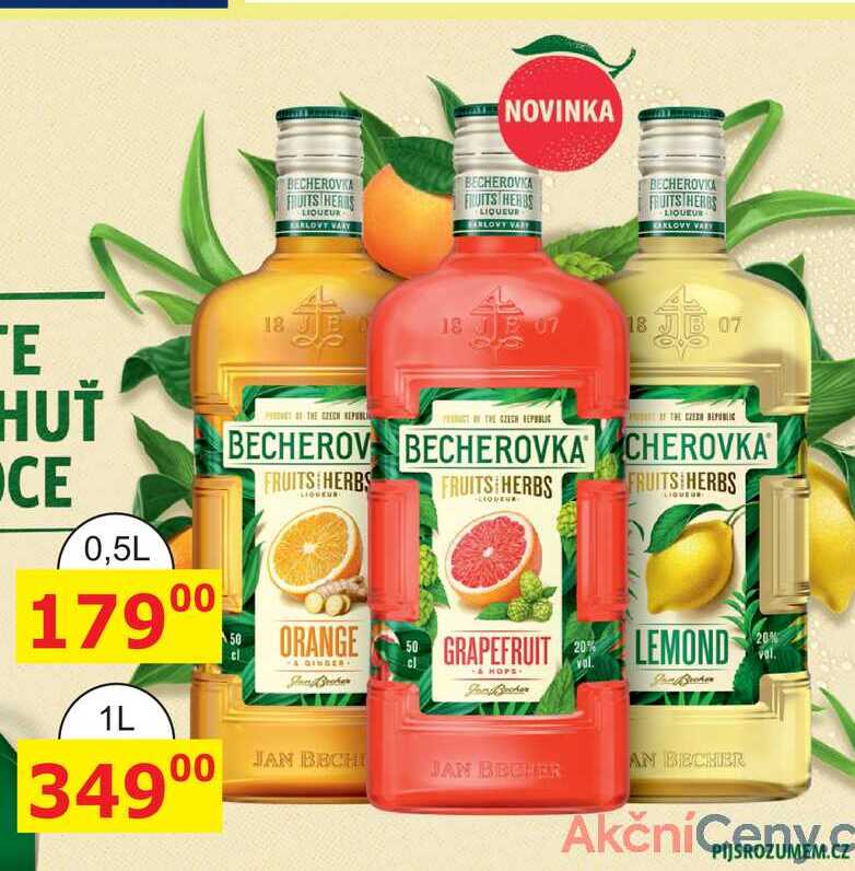 BECHEROVKA FRUITS HERBS LIQUEUR 0,5l v akci