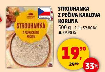 STROUHANKA Z PEČIVA KARLOVA KORUNA, 500 g 