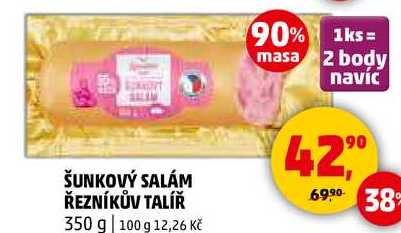 ŠUNKOVÝ SALÁM ŘEZNÍKŮV TALÍŘ, 350 g 