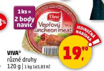 VIVA různé druhy, 120 g 