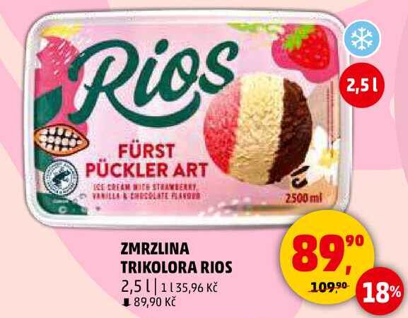 ZMRZLINA TRIKOLORA RIOS, 2,5 l