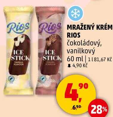 MRAŽENÝ KRÉM RIOS čokoládový, 60 ml