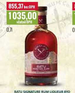 RATU SIGNATURE RUM LIQUEUR 8YO 0,7l