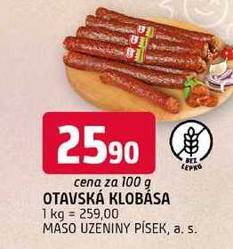 Otavská klobása 100g