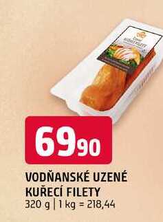 Vodňanské Kuře uzené Kuřecí filety 400g