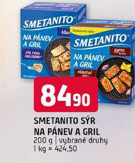 Smetanito sýr na pánev a gril 200 g vybrané druhy 
