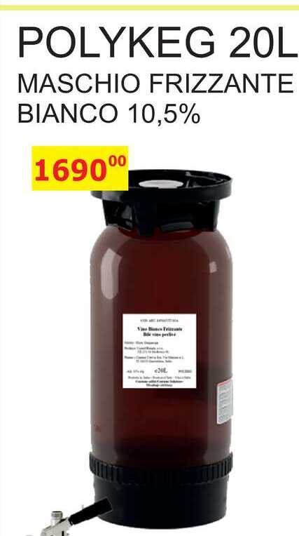POLYKEG 20L MASCHIO FRIZZANTE BIANCO 10,5% 
