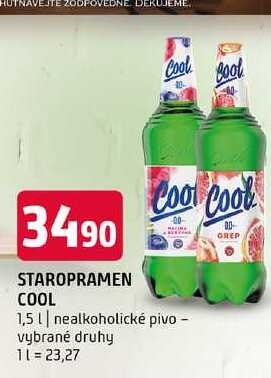 Staropramen 1,5l nealkoholické pivo vybrané druhy